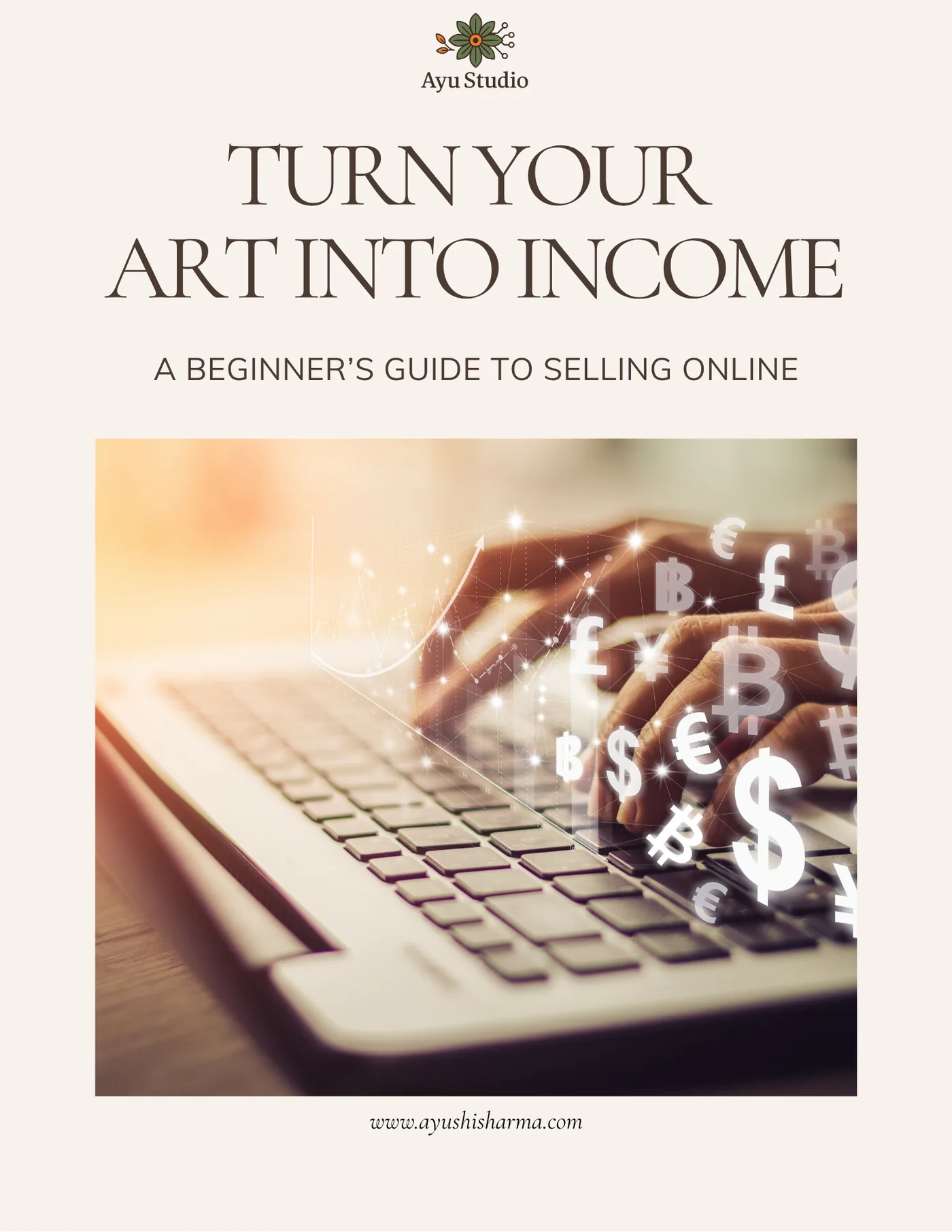 Cover of Turn Your Art Into Income, a beginner’s guide to selling online